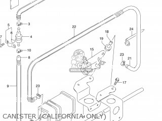 CANISTER (CALIFORNIA ONLY) - DR250SE 1991 (M) USA (E03)