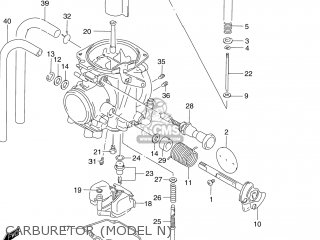 CARBURETOR (MODEL N) - DR250SE 1991 (M) USA (E03)