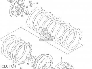 CLUTCH - DR250SE 1991 (M) USA (E03)