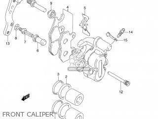 FRONT CALIPER - DR250SE 1991 (M) USA (E03)