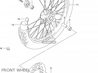 FRONT WHEEL - DR250SE 1991 (M) USA (E03)