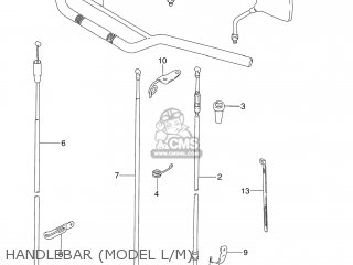 HANDLEBAR (MODEL L/M) - DR250SE 1991 (M) USA (E03)