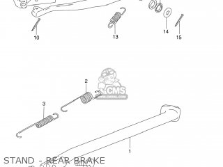 STAND - REAR BRAKE - DR250SE 1991 (M) USA (E03)