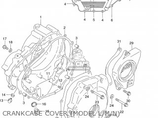CRANKCASE COVER (MODEL L/M/N) - DR250SE 1992 (N) USA (E03)