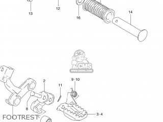 FOOTREST - DR250SE 1992 (N) USA (E03)