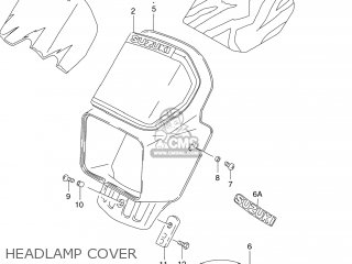 HEADLAMP COVER - DR250SE 1992 (N) USA (E03)