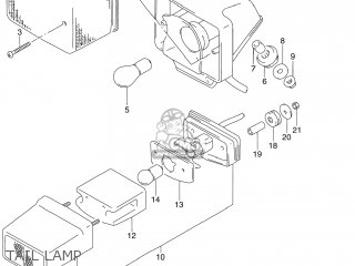 TAIL LAMP - DR250SE 1992 (N) USA (E03)