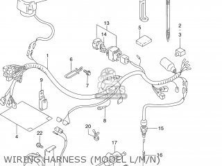 WIRING HARNESS (MODEL L/M/N) - DR250SE 1992 (N) USA (E03)