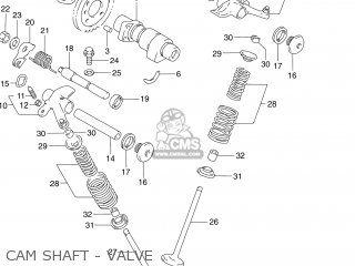 CAM SHAFT - VALVE - DR250SE 1993 (P) USA (E03)