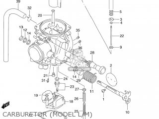CARBURETOR (MODEL L/M) - DR250SE 1993 (P) USA (E03)