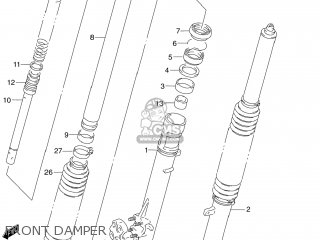 FRONT DAMPER - DR250SE 1993 (P) USA (E03)
