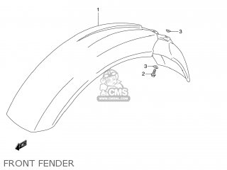 FRONT FENDER - DR250SE 1993 (P) USA (E03)