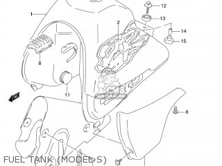 FUEL TANK (MODEL S) - DR250SE 1993 (P) USA (E03)