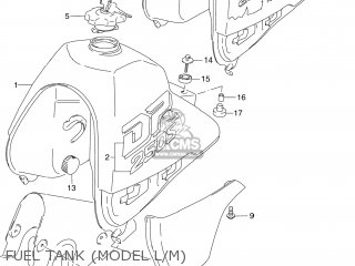 FUEL TANK (MODEL L/M) - DR250SE 1994 (R) USA (E03)