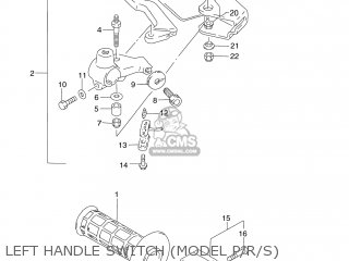 LEFT HANDLE SWITCH (MODEL P/R/S) - DR250SE 1994 (R) USA (E03)