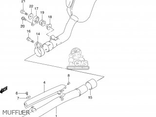 MUFFLER - DR250SE 1994 (R) USA (E03)