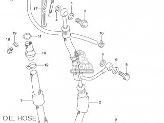 OIL HOSE - DR250SE 1994 (R) USA (E03)