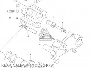REAR CALIPER (MODEL R/S) - DR250SE 1994 (R) USA (E03)