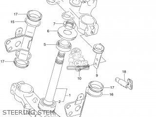 STEERING STEM - DR250SE 1994 (R) USA (E03)