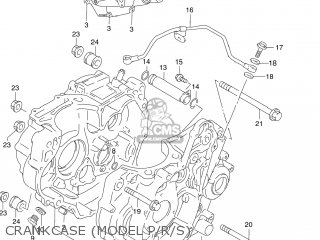 CRANKCASE (MODEL P/R/S) - DR250SE 1995 (S) USA (E03)