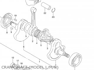 CRANKSHAFT (MODEL L/M/N) - DR250SE 1995 (S) USA (E03)
