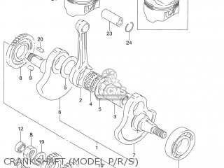 CRANKSHAFT (MODEL P/R/S) - DR250SE 1995 (S) USA (E03)
