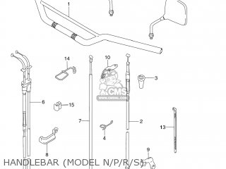 HANDLEBAR (MODEL N/P/R/S) - DR250SE 1995 (S) USA (E03)