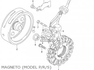 MAGNETO (MODEL P/R/S) - DR250SE 1995 (S) USA (E03)