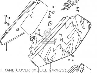 FRAME COVER (MODEL N/P/R/S) - DR350 1990 (L) USA (E03)