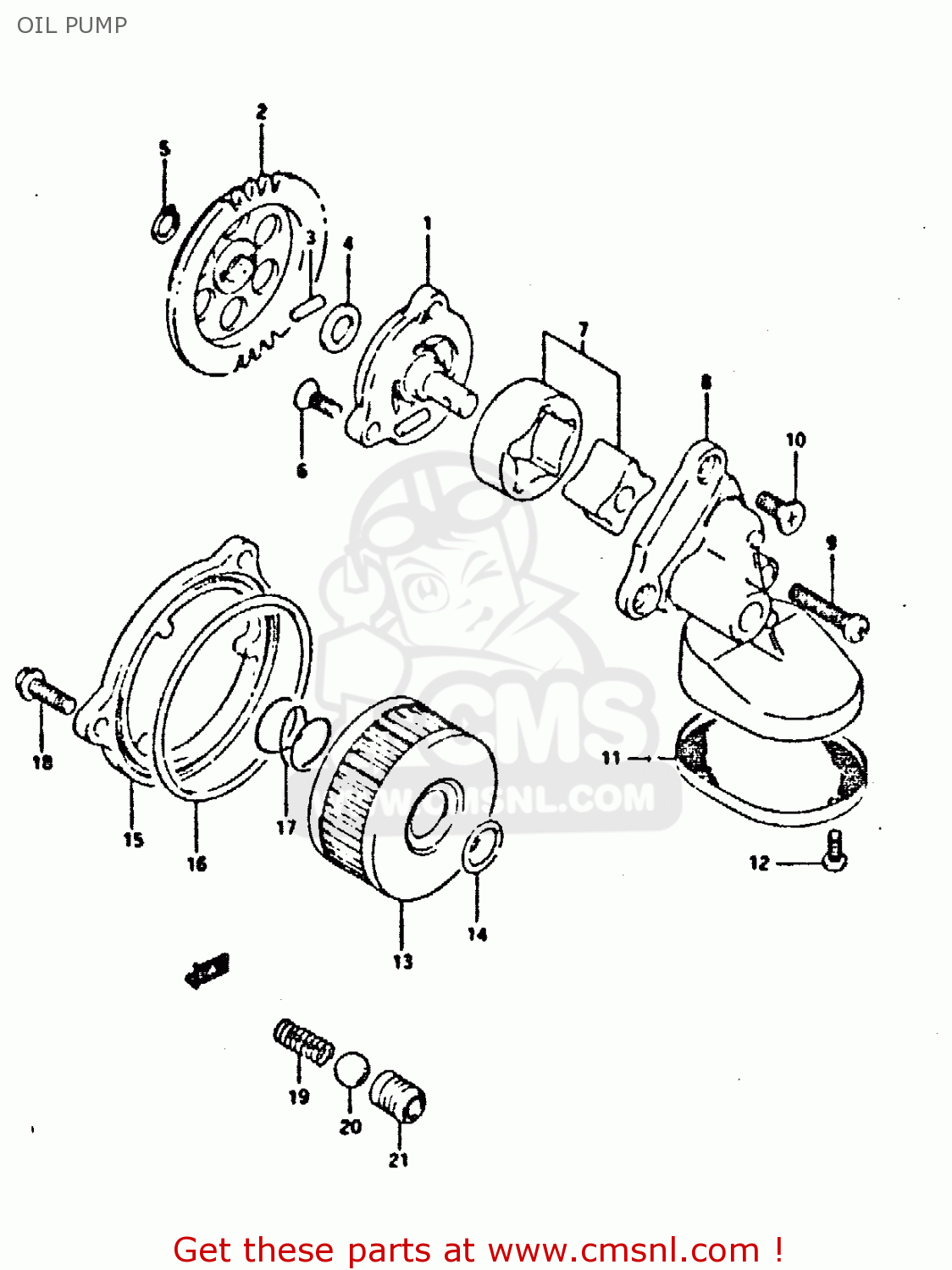 OIL PUMP DR350 1990 (L)