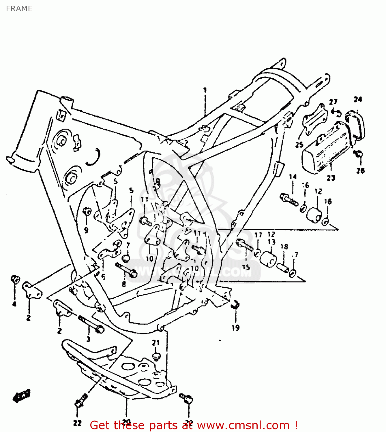 FRAME DR350 1990 (L)