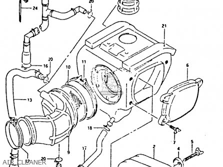 AIR CLEANER - DR350 1990 (L)