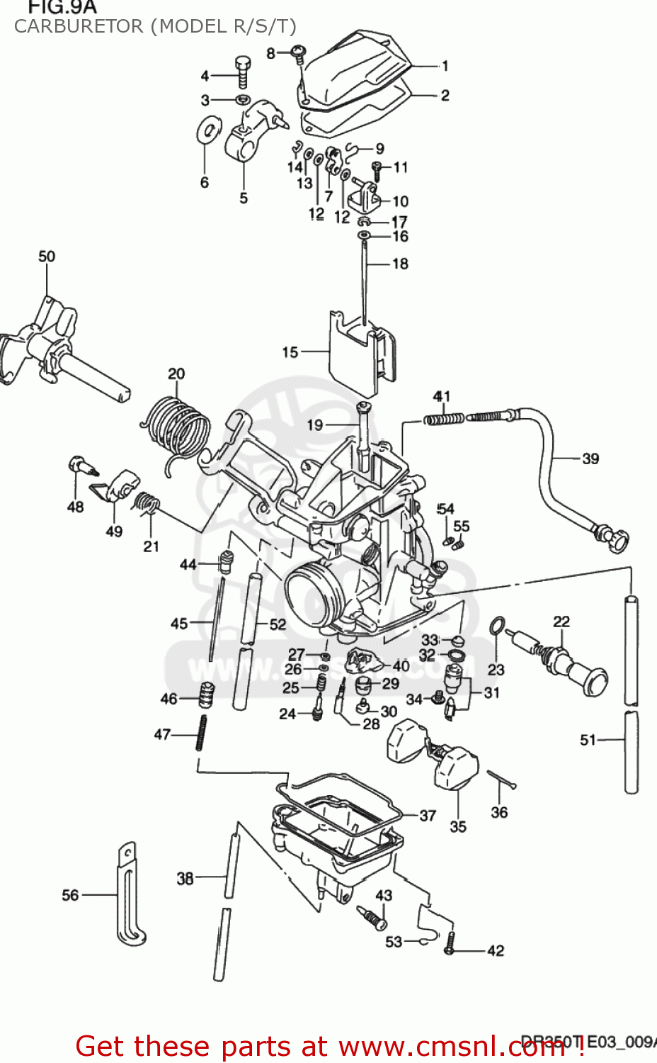 CARBURETOR (MODEL R/S/T) DR350 1991 (M) USA (E03)