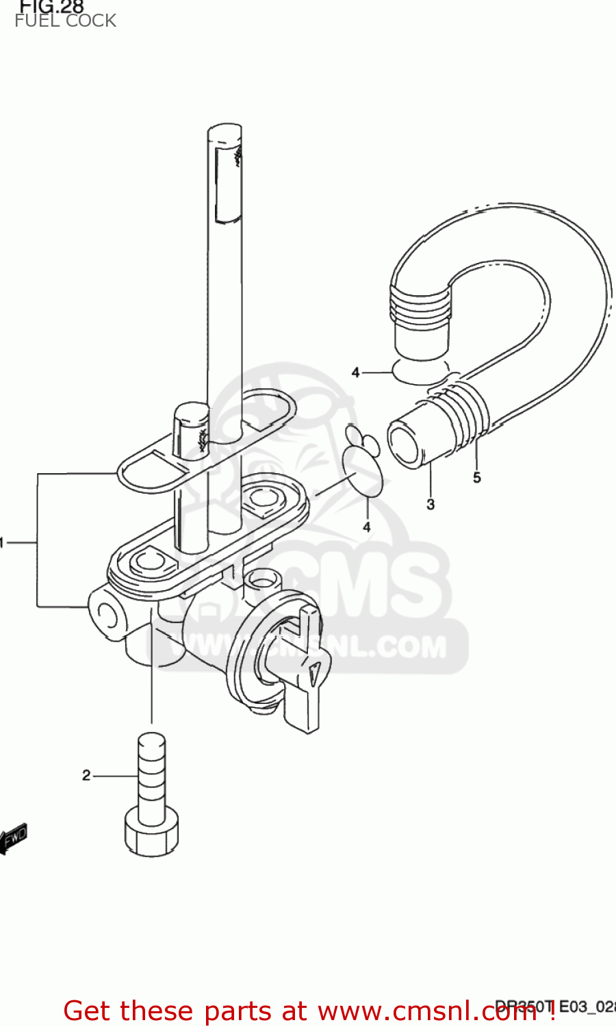 FUEL COCK DR350 1991 (M) USA (E03)