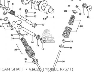 CAM SHAFT - VALVE (MODEL R/S/T) - DR350 1991 (M) USA (E03)