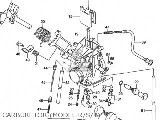 CARBURETOR (MODEL R/S/T) - DR350 1991 (M) USA (E03)