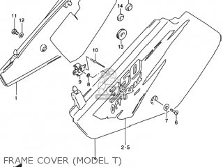 FRAME COVER (MODEL T) - DR350 1991 (M) USA (E03)