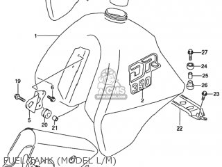 FUEL TANK (MODEL L/M) - DR350 1991 (M) USA (E03)