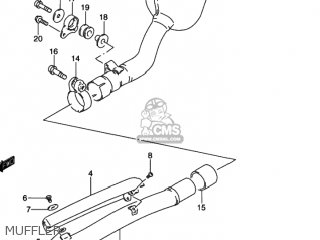 MUFFLER - DR350 1991 (M) USA (E03)