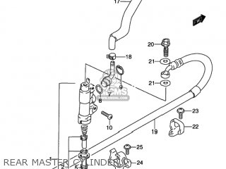 REAR MASTER CYLINDER - DR350 1991 (M) USA (E03)