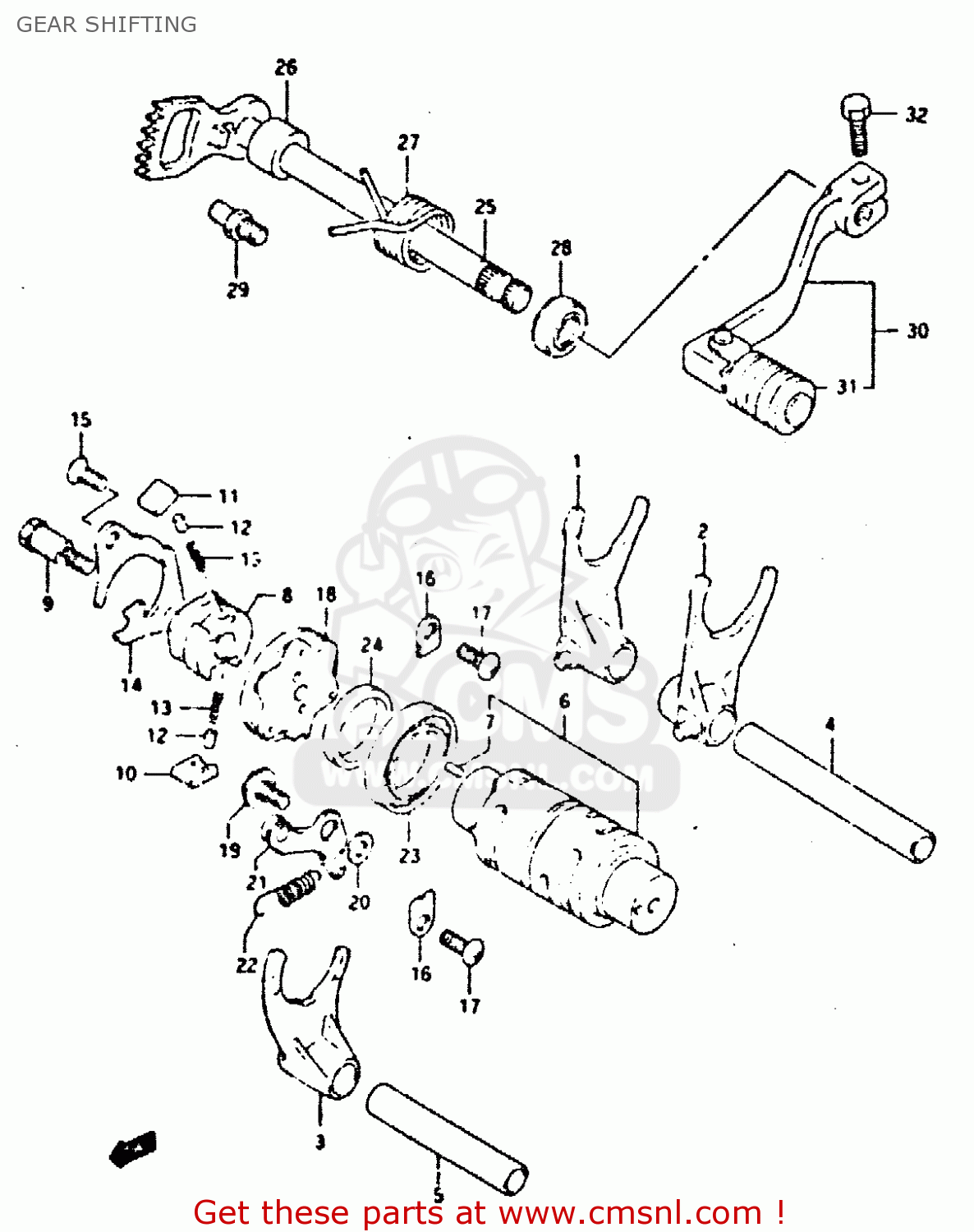 GEAR SHIFTING DR350 1991 (M)