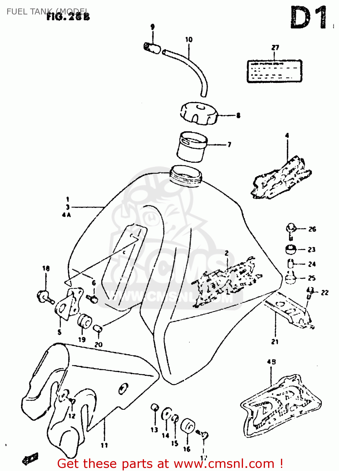 FUEL TANK (MODEL DR350 1991 (M)