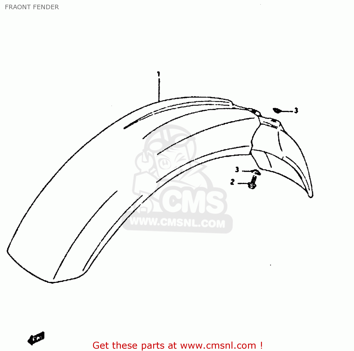 FRAONT FENDER DR350 1991 (M)