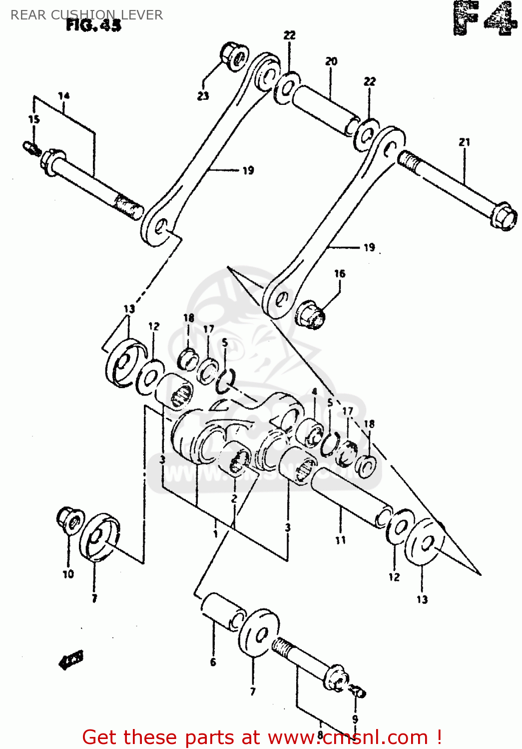 REAR CUSHION LEVER DR350 1991 (M)