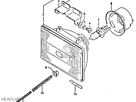 HEADLAMP - DR350 1991 (M)