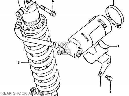 REAR SHOCK ABSORBER - DR350 1991 (M)