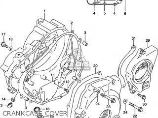 CRANKCASE COVER - DR350 1992 (N) USA (E03)