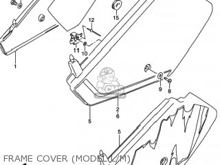 FRAME COVER (MODEL L/M) - DR350 1992 (N) USA (E03)