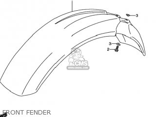 FRONT FENDER - DR350 1992 (N) USA (E03)