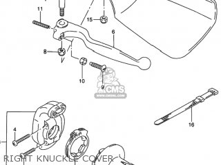 RIGHT KNUCKLE COVER - DR350 1992 (N) USA (E03)